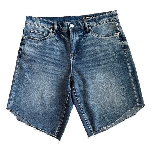 Anthropologie BLANKNYC Tomboy 9” Long Length Cutoff Jean Shorts Size 28‎ - Picture 1 of 7